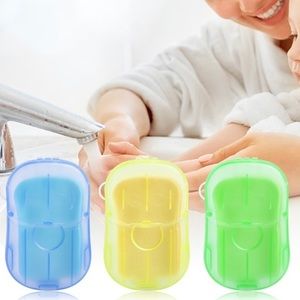 Travel Hand Soap Boxes (5 Boxes - 100 soap sheets) Just Add Water